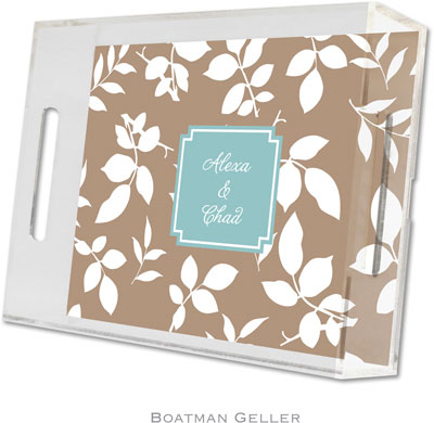 Boatman Geller - Create-Your-Own Personalized Lucite Trays (Silo Leaves - Small)